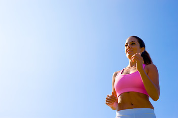 Image showing Athletic Woman Exercising 