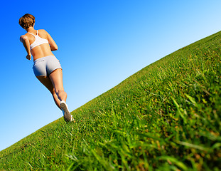 Image showing Fit Young Woman Working Out