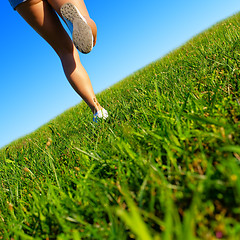 Image showing Fit Young Woman Working Out