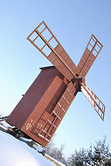 Image showing Red Wooden Mill