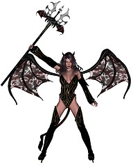 Image showing Sexy woman devil