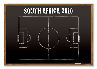 Image showing football blackboard south africa