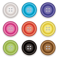 Image showing clothes buttons icons