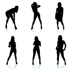 Image showing sexy woman silhouette