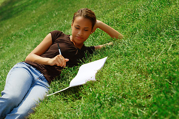 Image showing Notebook Girl