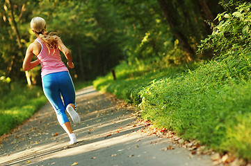 Image showing Pretty Young Runner