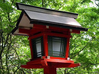 Image showing Japanese Wooden Lantern