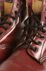 Image showing detail of leather boot