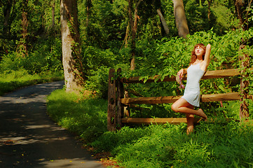 Image showing Lounging Woman