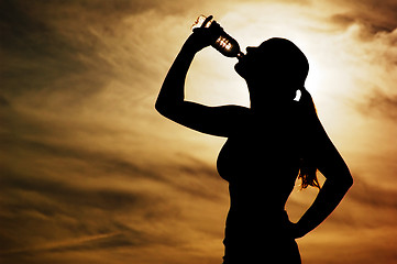 Image showing Sunset Thirst