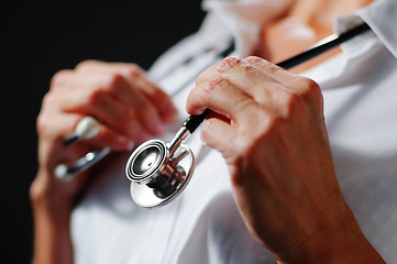 Image showing Stethoscope Around Neck