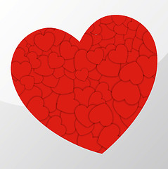 Image showing Red hearts