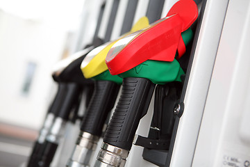 Image showing At the gas pump