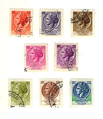 Image showing italian stamp