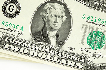 Image showing Two dollar bill