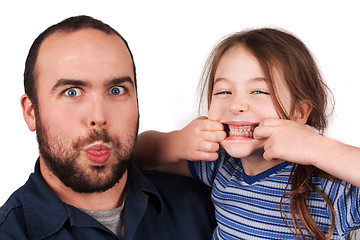 Image showing Teasing Family