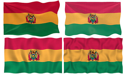 Image showing four greats flags of Bolovia