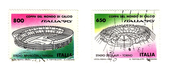 Image showing italian stamp