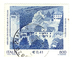 Image showing italian stamp