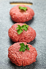 Image showing Hamburger patties