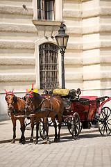 Image showing Horsedrawn carriage