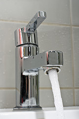 Image showing Nickel faucet