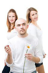 Image showing Man thinking about women