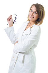 Image showing Woman hold glasses