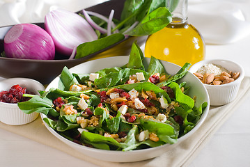 Image showing spinach salad