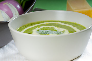 Image showing spinach soup