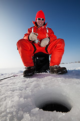 Image showing Happy fisherman 