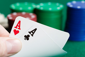 Image showing Two aces