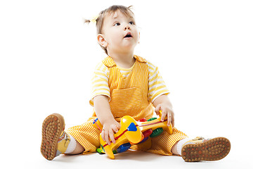 Image showing Toddler play with toy