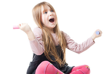 Image showing Happy little girl