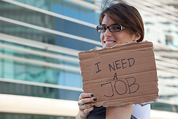 Image showing Unemployed woman