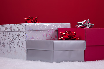 Image showing three christmas presents