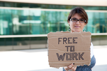 Image showing Unemployed woman