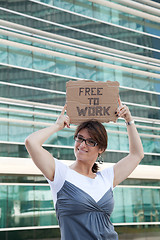 Image showing Unemployed woman