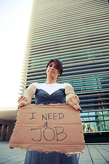 Image showing Unemployed woman