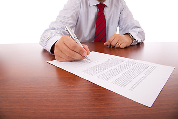 Image showing Signing a contract