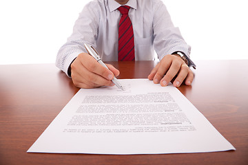 Image showing Business contract