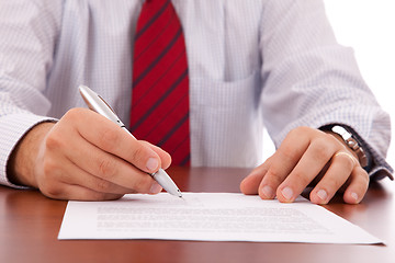 Image showing Signing a contract