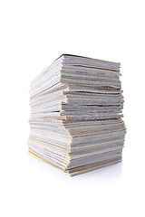 Image showing Stack of magazines