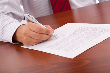 Image showing Signing a contract