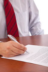 Image showing Signing a contract