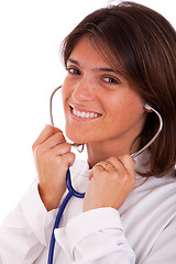 Image showing Friendly female doctor