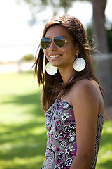 Image showing  teenage girl at the park