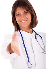 Image showing Friendly female doctor