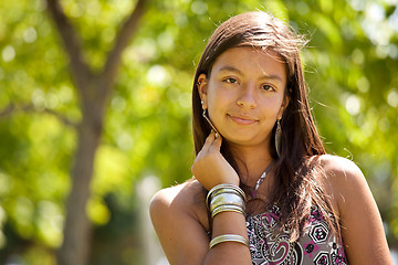 Image showing teenage girl at the park