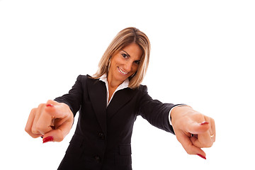 Image showing Happy businesswoman